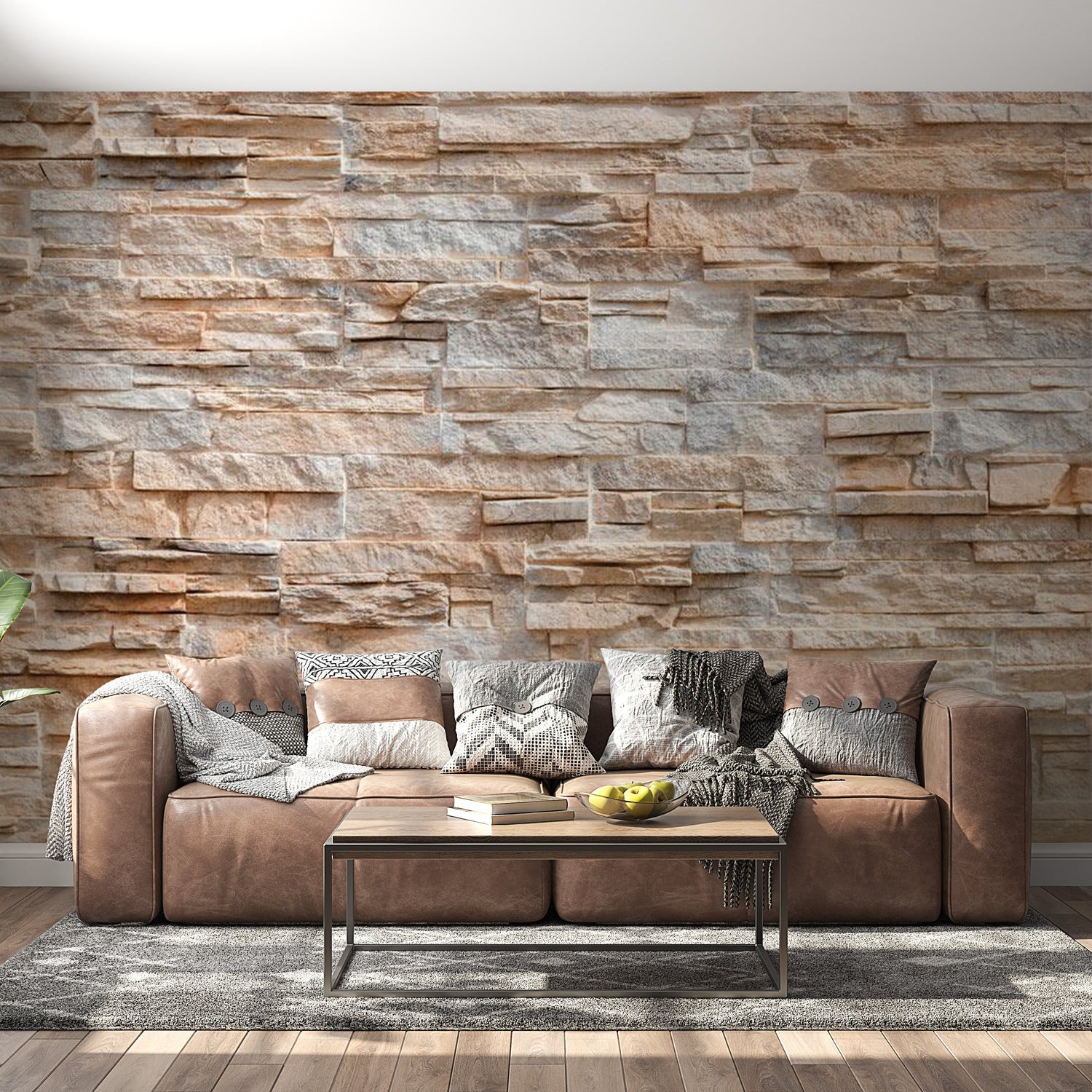 Peel & Stick Wall Mural - Stone Virtuosity - Removable Wall Decals