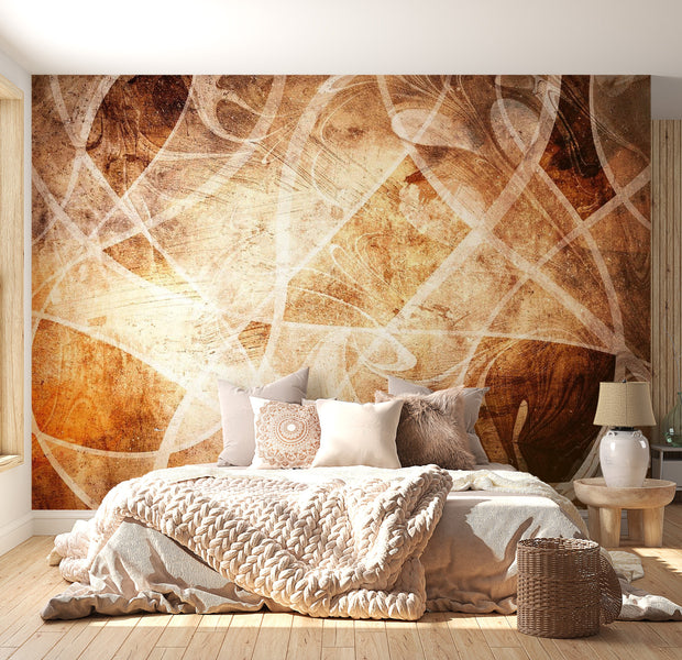 Peel & Stick Wall Mural - Terracotta Art Texture - Removable Wall Decals