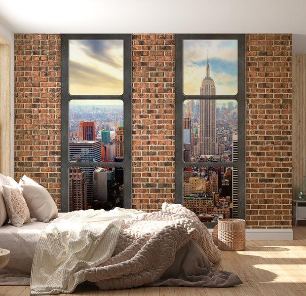 Peel & Stick Wall Mural - The View From The Window: New York - Removable Wall Decals