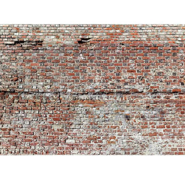 Peel & Stick XXL Wall Mural - Old Red Brick Wall - Removable Wall Decals