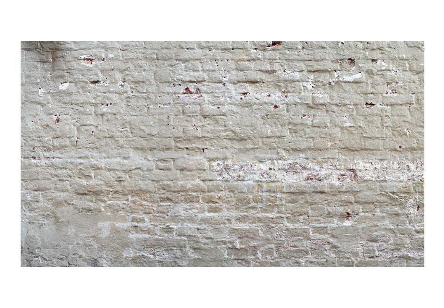 Peel & Stick Wall Mural - Old White Brick Wall - Removable Wall Decals