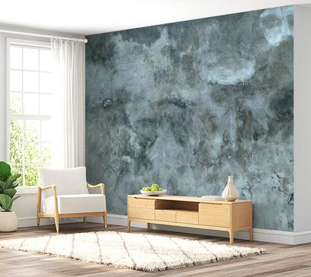 Peel & Stick XXL Wall Mural - Stormy Nights Concrete - Removable Wall Decals
