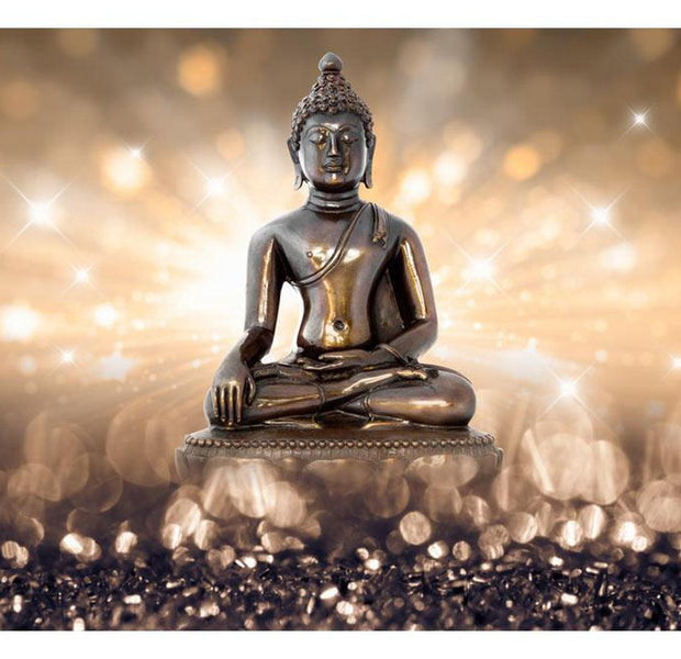 Peel & Stick Zen Wall Mural - Buddha In Bright Light - Removable Wall Decals