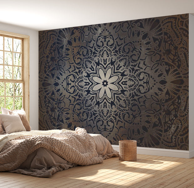 Peel & Stick Mandala Wall Mural - Flower Mandala - Removable Wall Decals