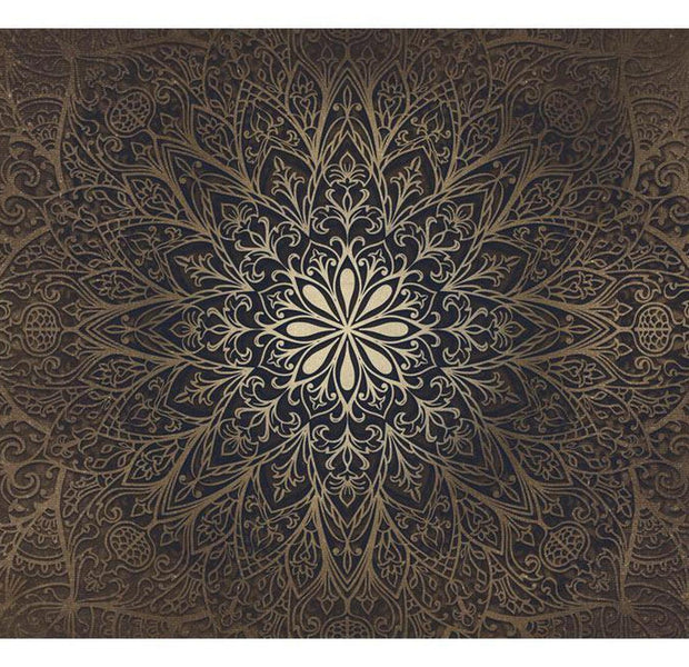Peel & Stick Mandala Wall Mural - Geometric Flower Mandala - Removable Wall Decals