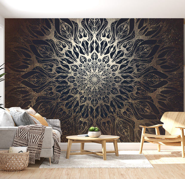 Peel & Stick Mandala Wall Mural - Glamour Mandala - Removable Wall Decals