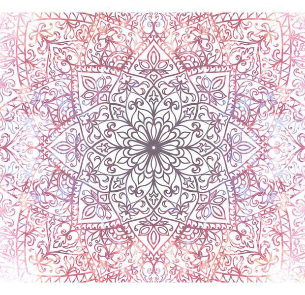 Peel & Stick Mandala Wall Mural - Oriental Fairytale Mandala - Removable Wall Decals