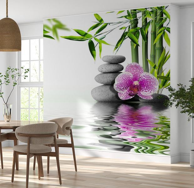 Peel & Stick Zen Wall Mural - Spiritual Garden - Removable Wall Decals