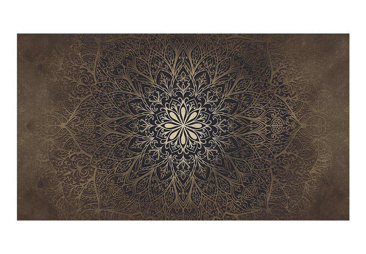 Peel & Stick Mandala Wall Mural - Geometric Flower Mandala - Removable Wall Decals