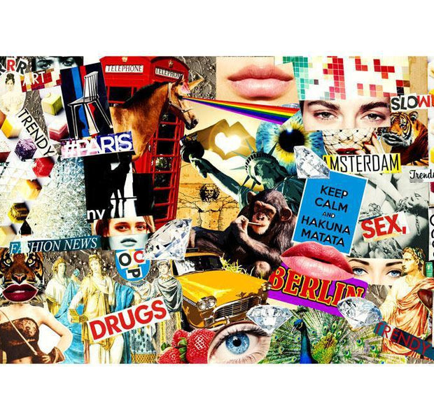 Wall Mural XXL - Scraps Of Modernity