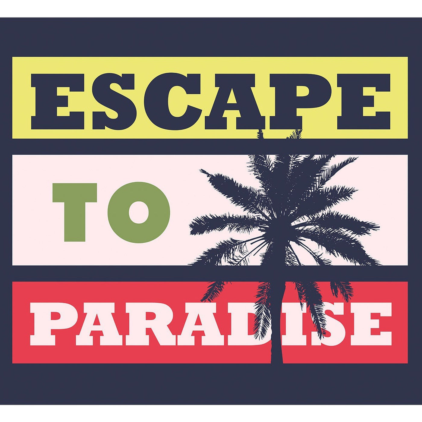 Tropical Wallpaper Wall Mural - Escape To Paradise-Tiptophomedecor