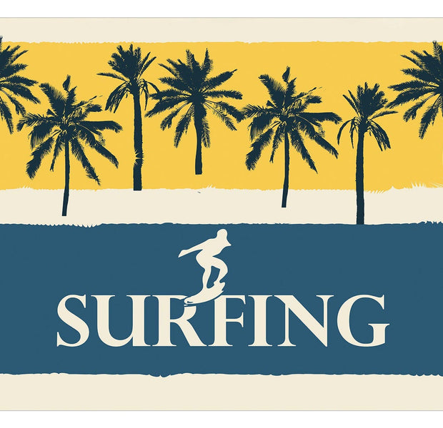 Tropical Wallpaper Wall Mural - Surfing