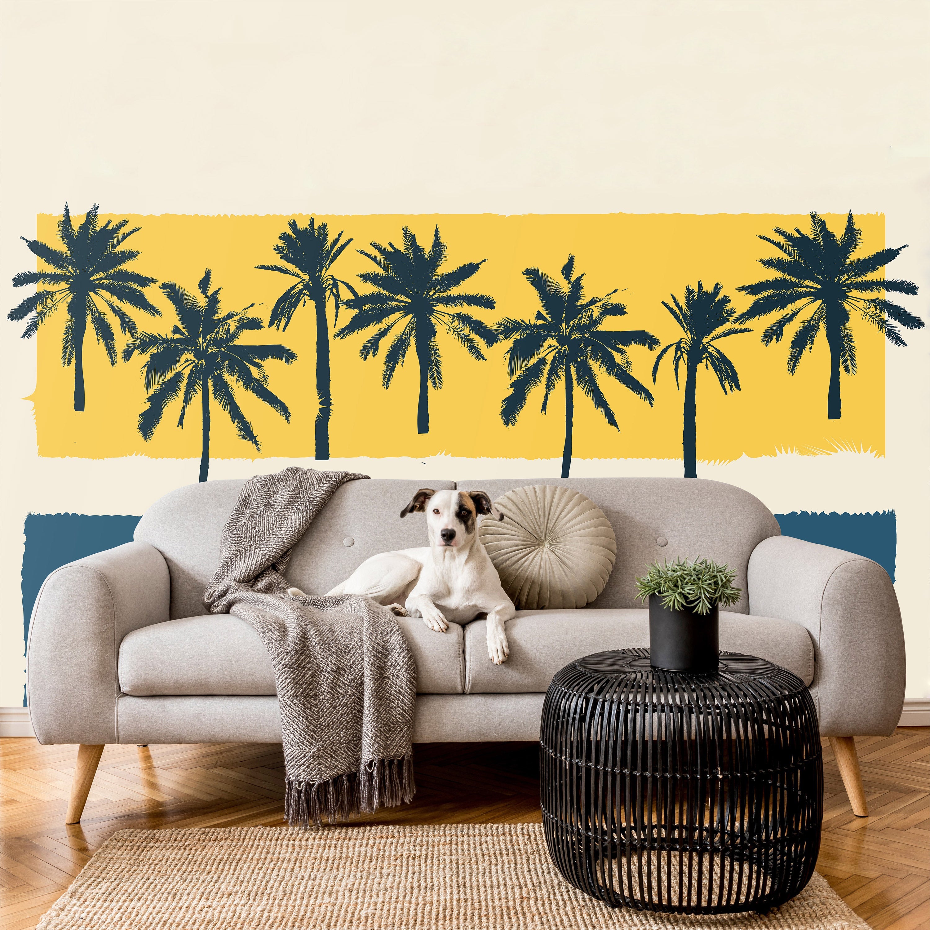 Tropical Wallpaper Wall Mural - Surfing-Tiptophomedecor