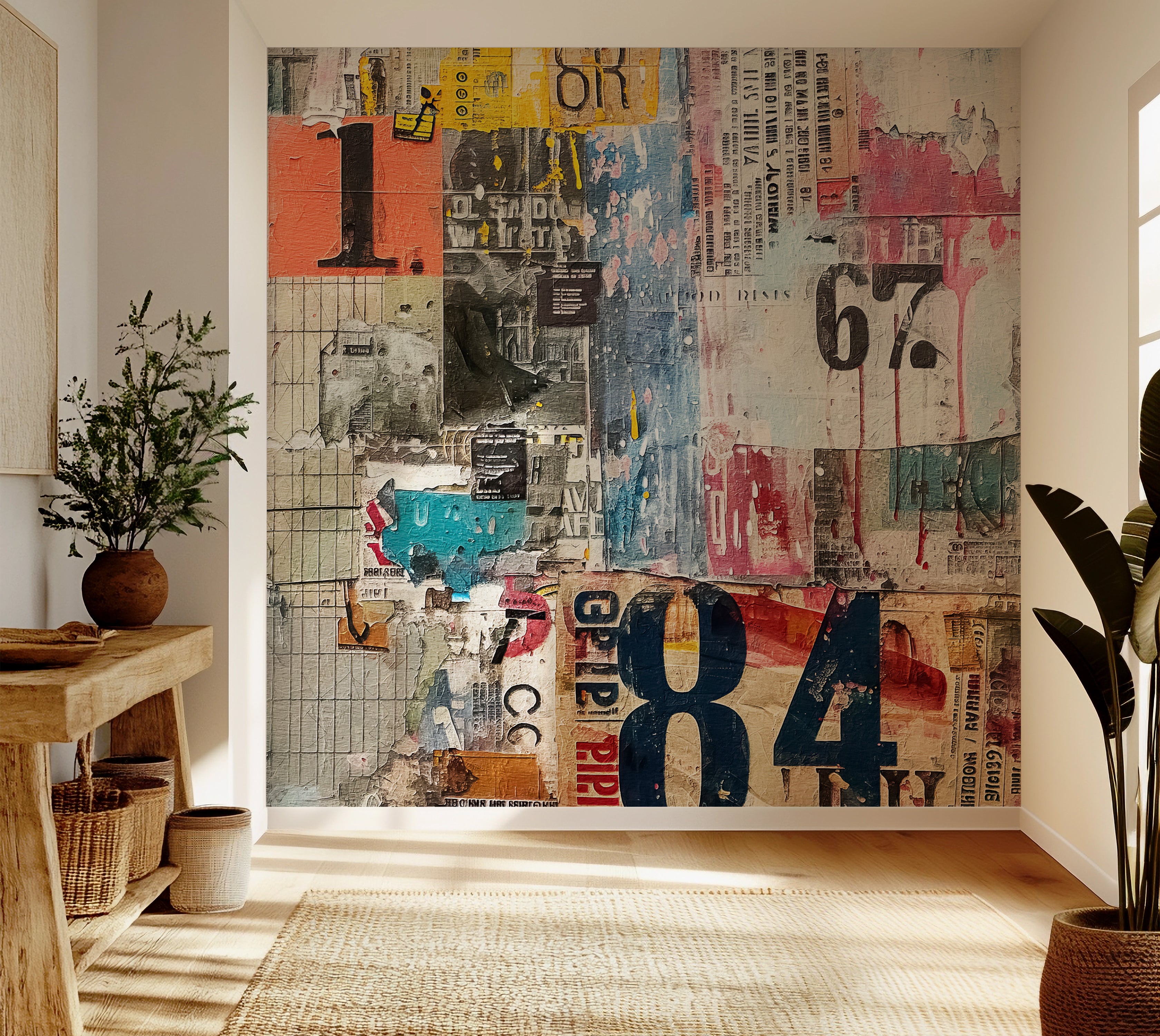 Premium Wallpaper Wall Mural - Urban Mixed Media
