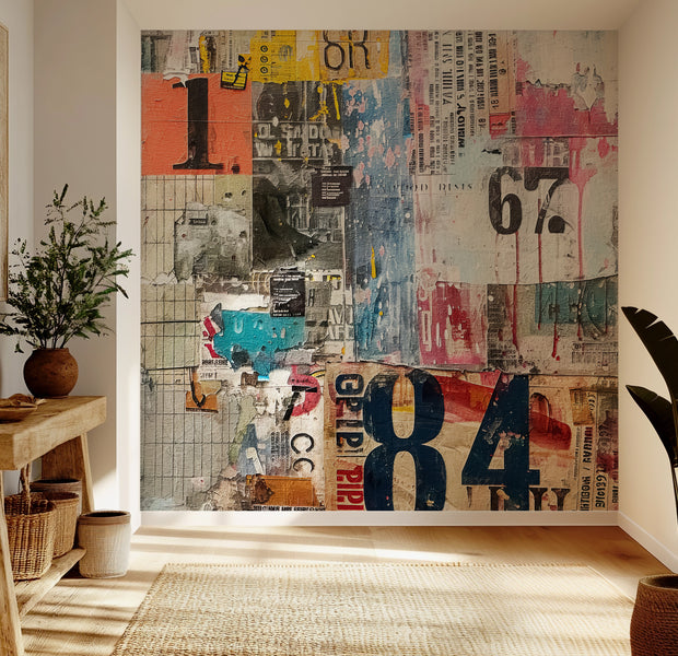 Premium Wallpaper Wall Mural - Urban Mixed Media