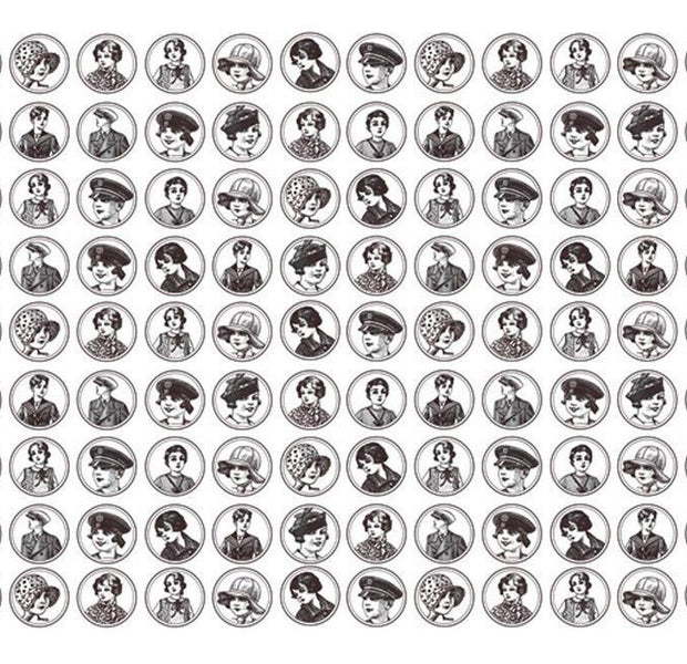 Vintage Wallpaper Wall Mural - 20 & 30's