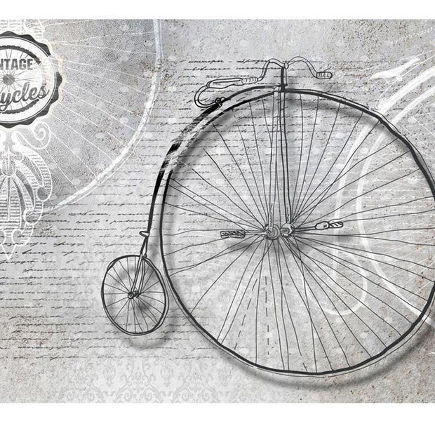 Vintage Wallpaper Wall Mural - Antique Bicycle
