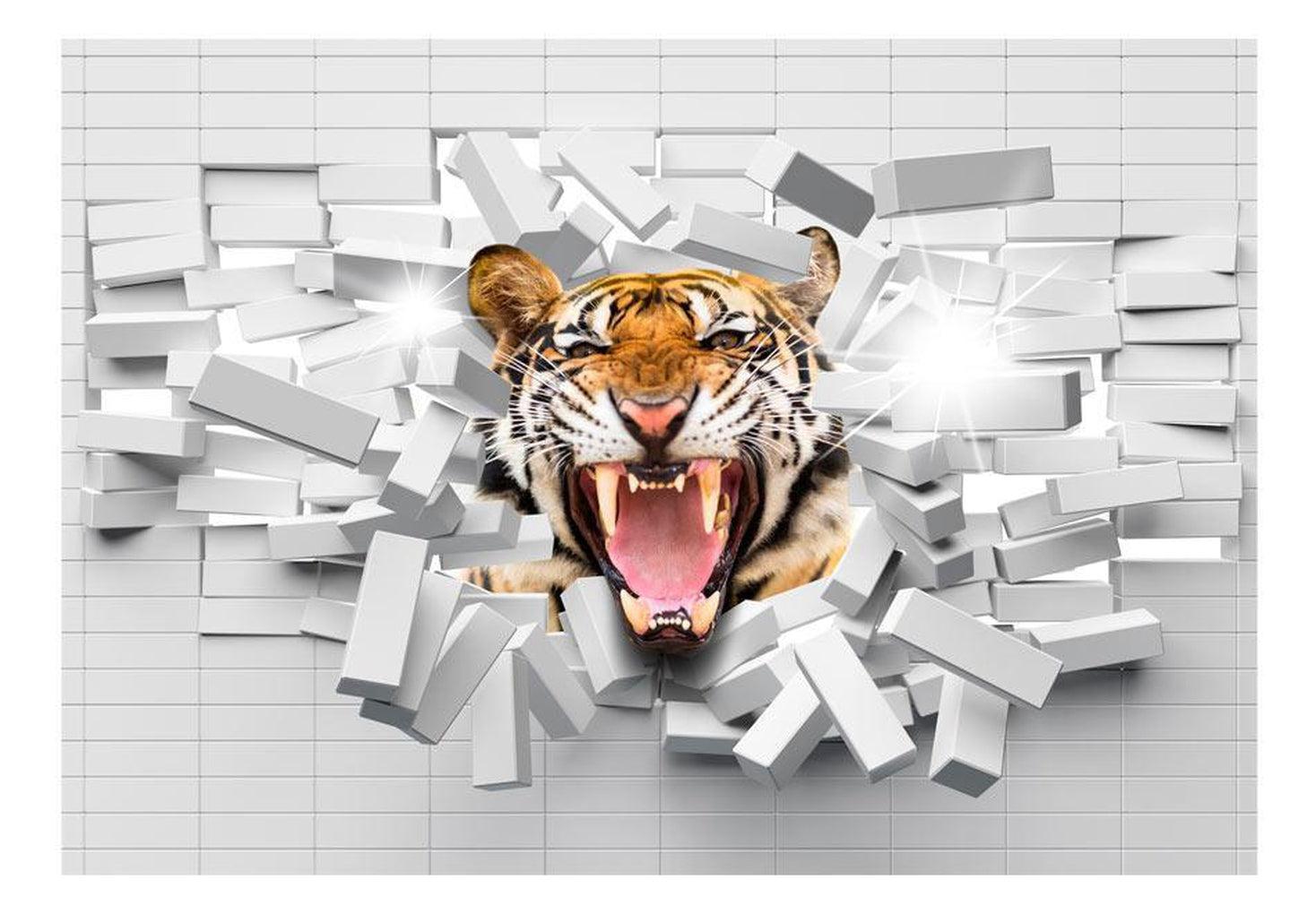 Wallpaper Wall Mural - Tiger Jump