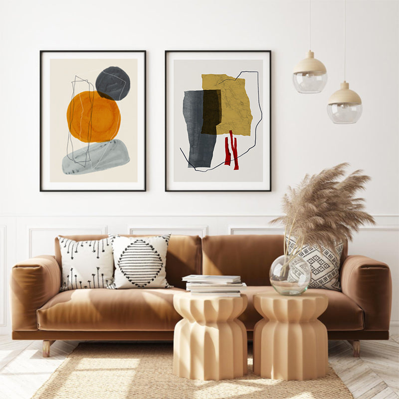 Modern Collage Art Abstract Poster