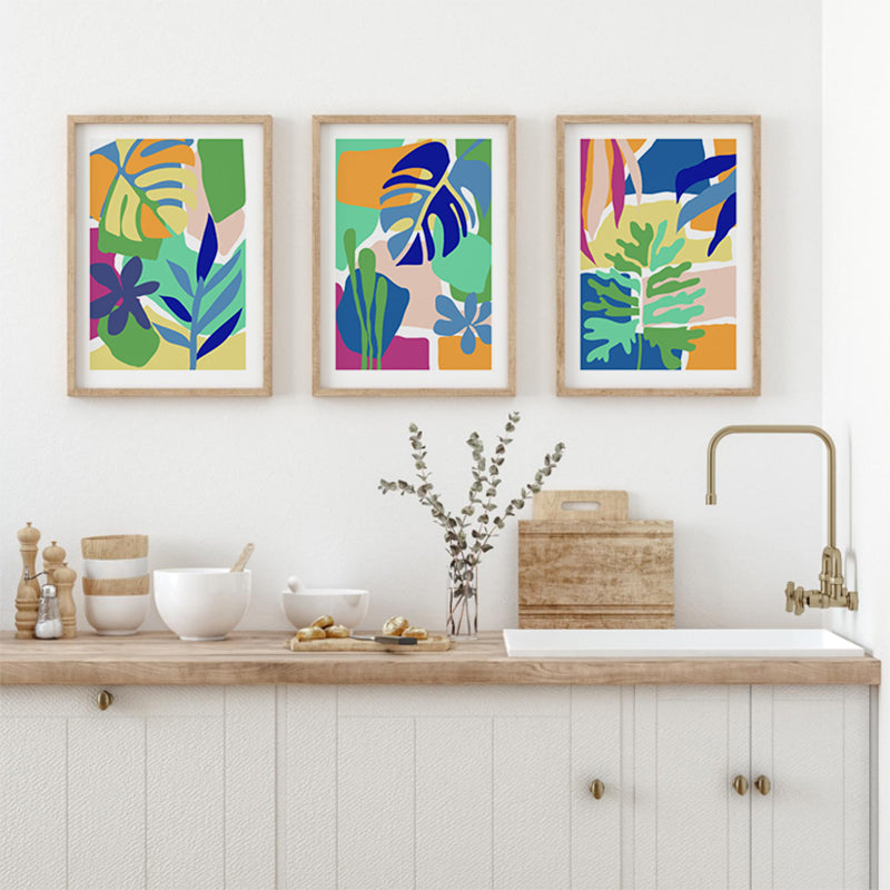 Colorful Tropical Botanical Poster 01