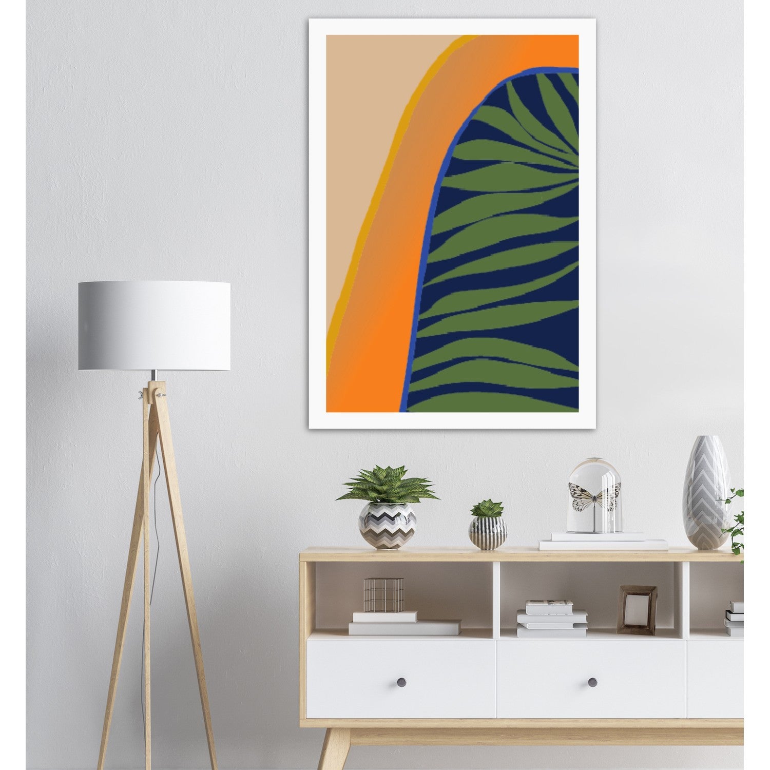 Minimalist Abstract Plant Illustration Poster 02