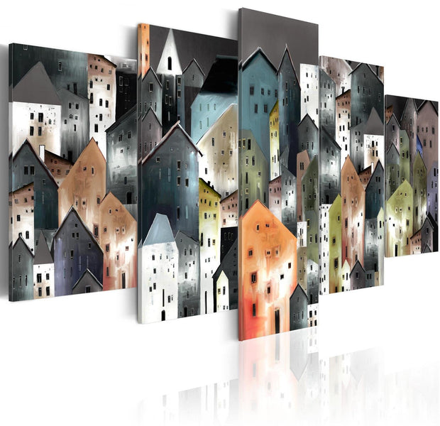 Abstract Stretched Canvas Art - 6Th District-Tiptophomedecor