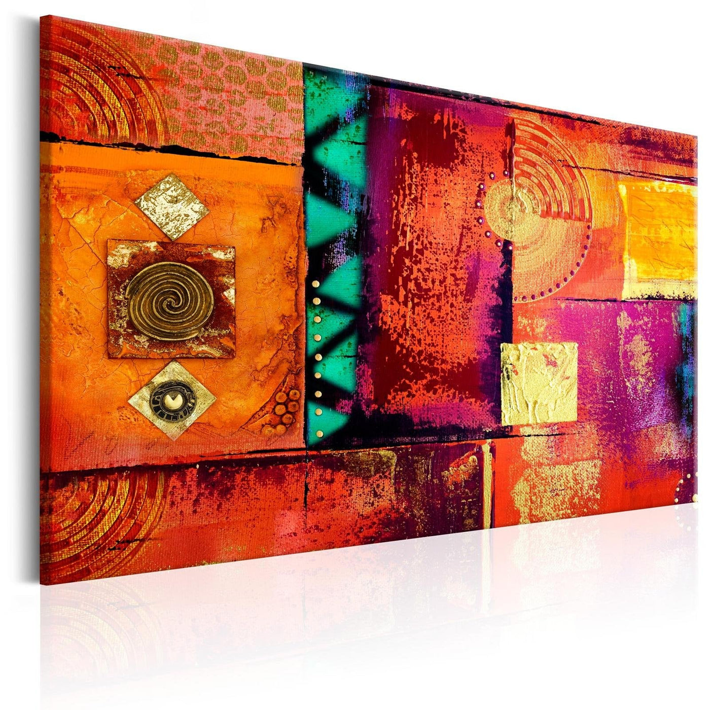Abstract Stretched Canvas Art - Abstract Chaos-Tiptophomedecor