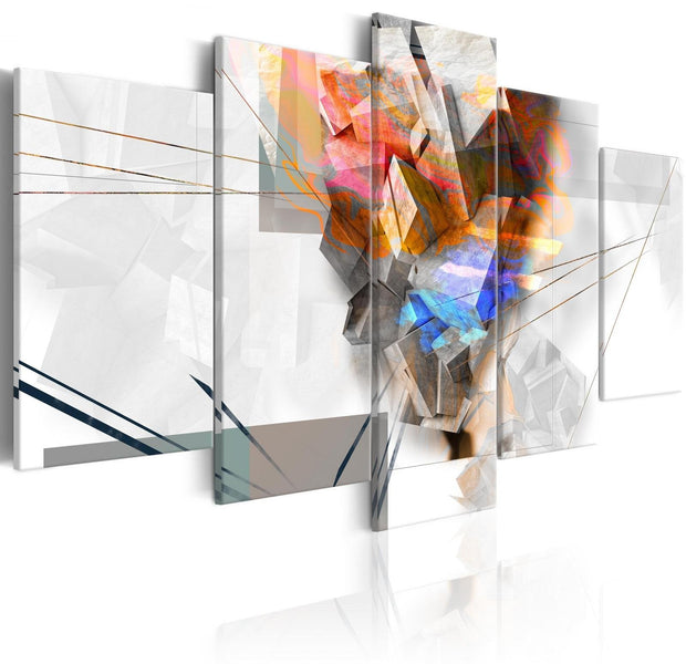 Abstract Stretched Canvas Art - Abstract Tower-Tiptophomedecor