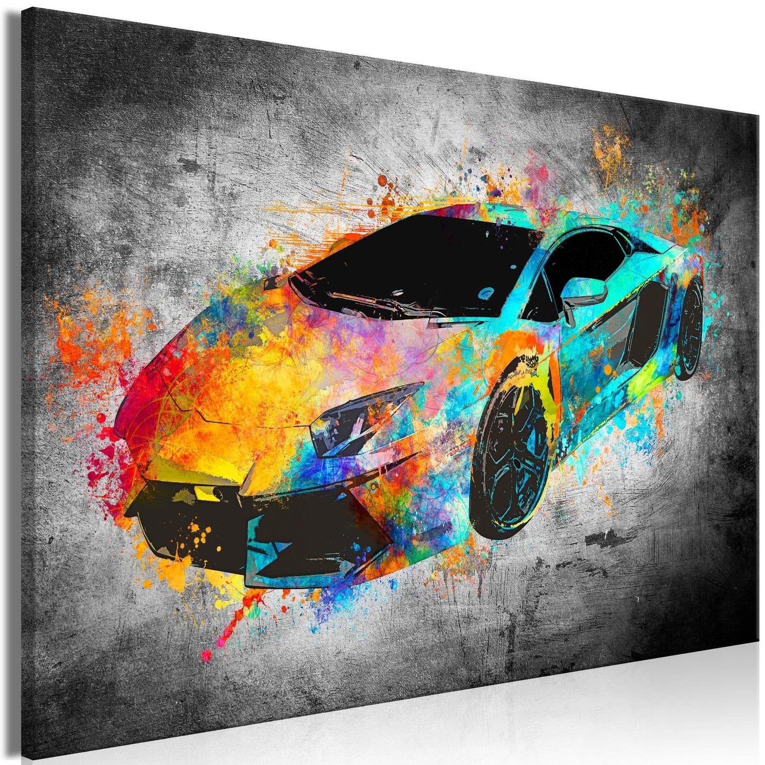 Abstract Stretched Canvas Art - Aerodynamics Wide-Tiptophomedecor