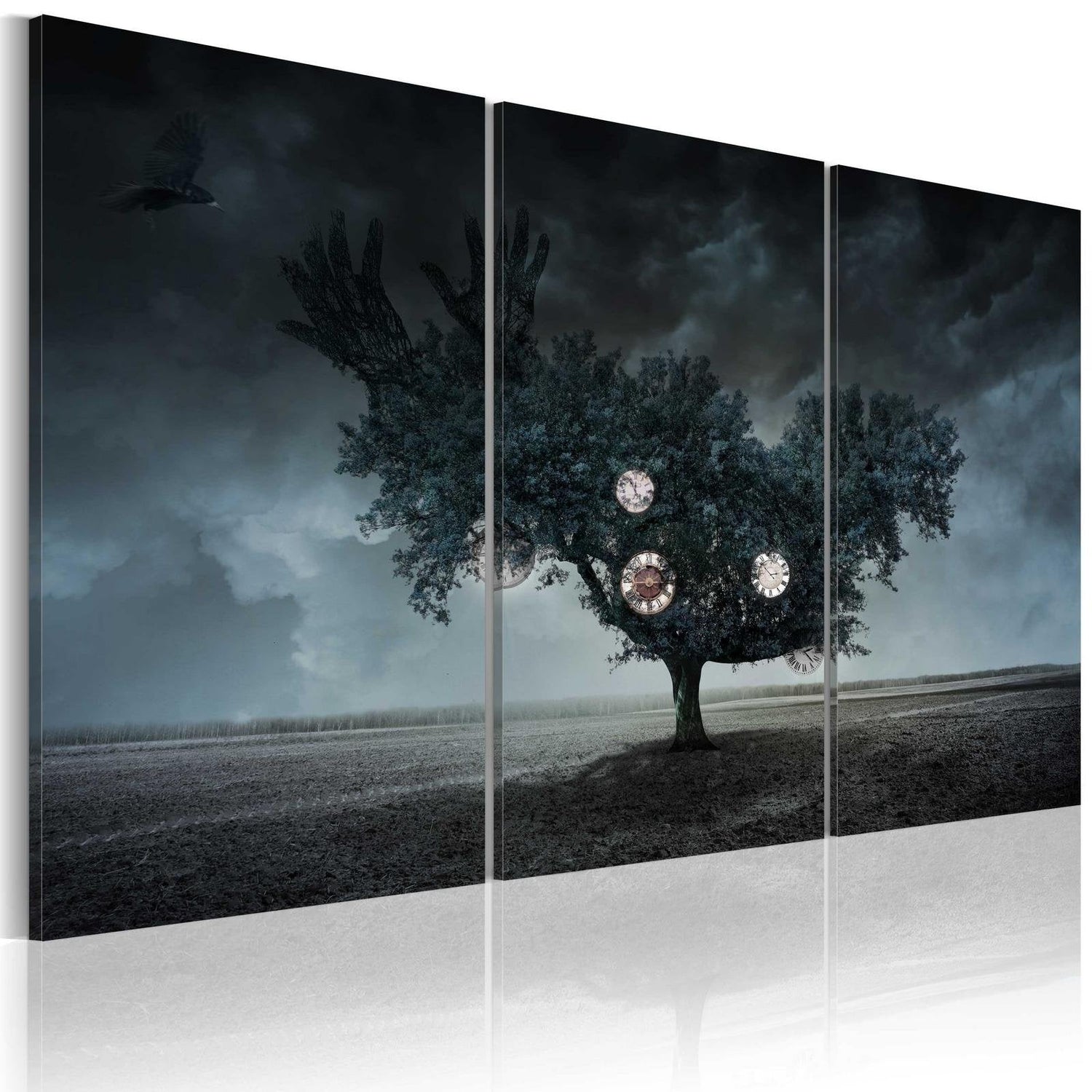 Abstract Stretched Canvas Art - Apocalypse Now - Triptych-Tiptophomedecor
