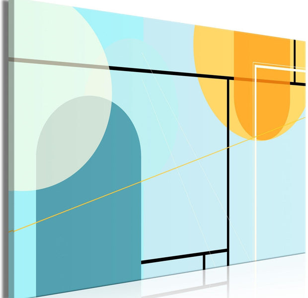 Abstract Stretched Canvas Art - Arranged Ocean Wide-Tiptophomedecor