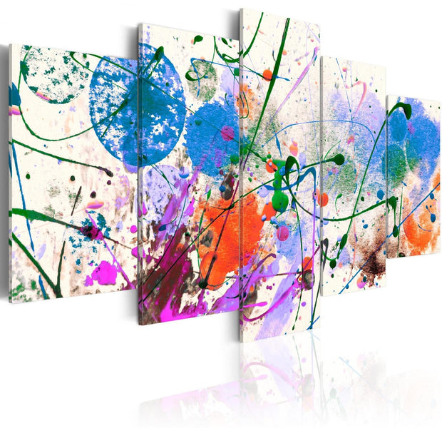 Abstract Stretched Canvas Art - Artist'S Fun-Tiptophomedecor