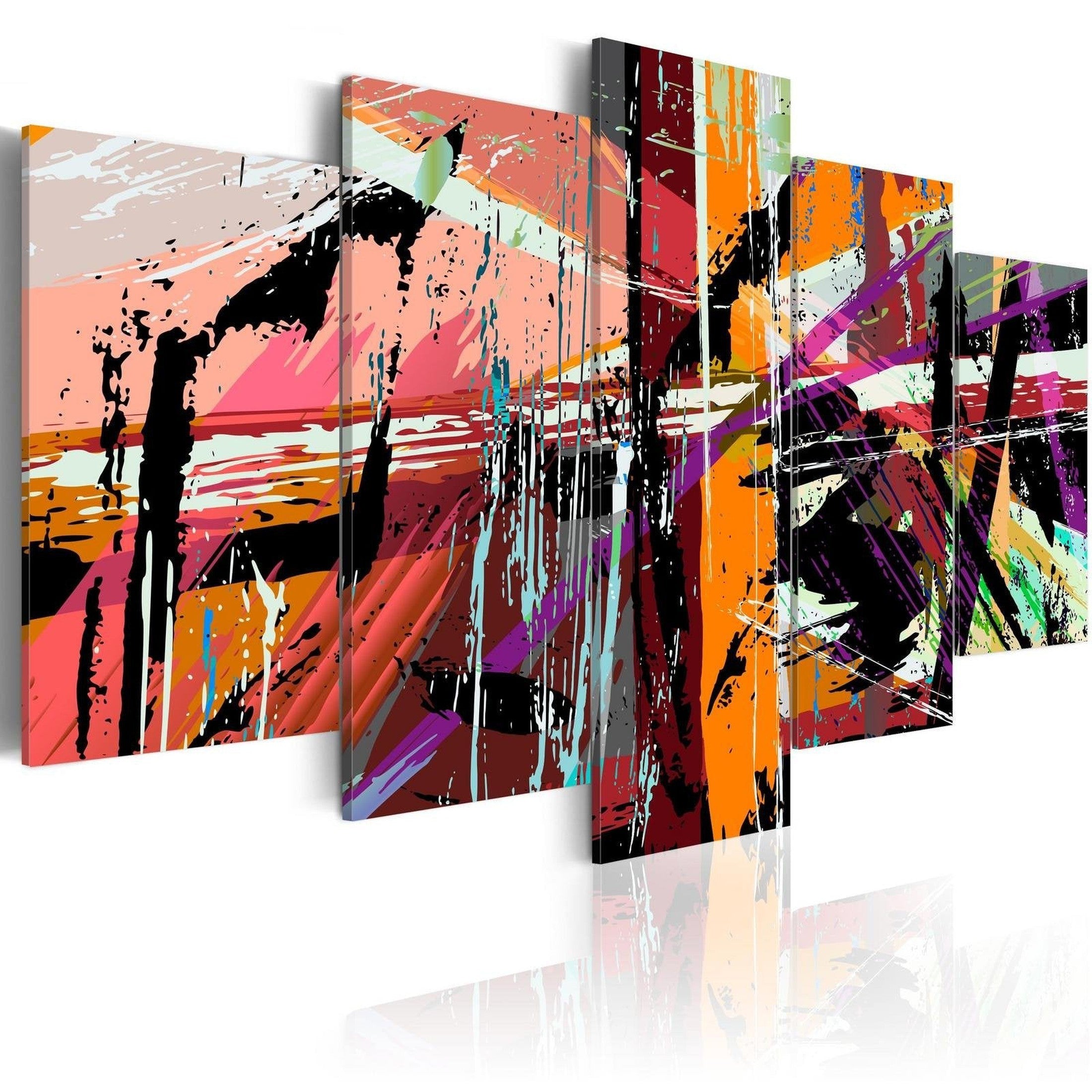 Abstract Stretched Canvas Art - Artistic Madness-Tiptophomedecor