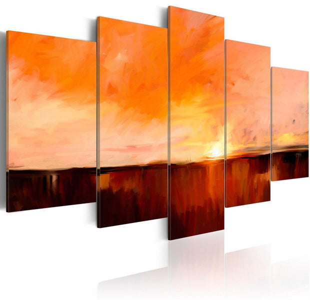 Abstract Stretched Canvas Art - August Heat-Tiptophomedecor