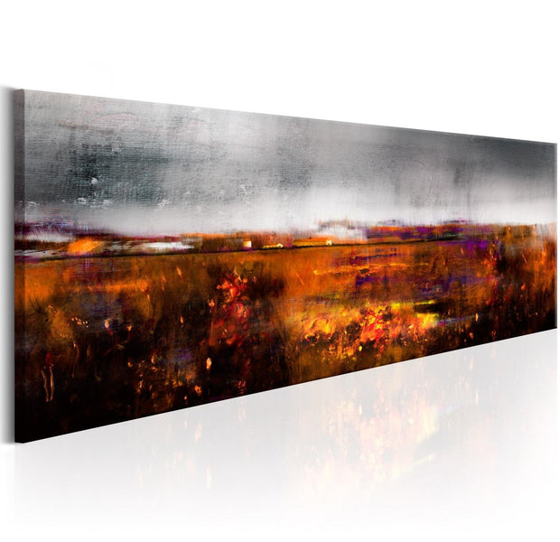 Abstract Stretched Canvas Art - Autumn Field-Tiptophomedecor