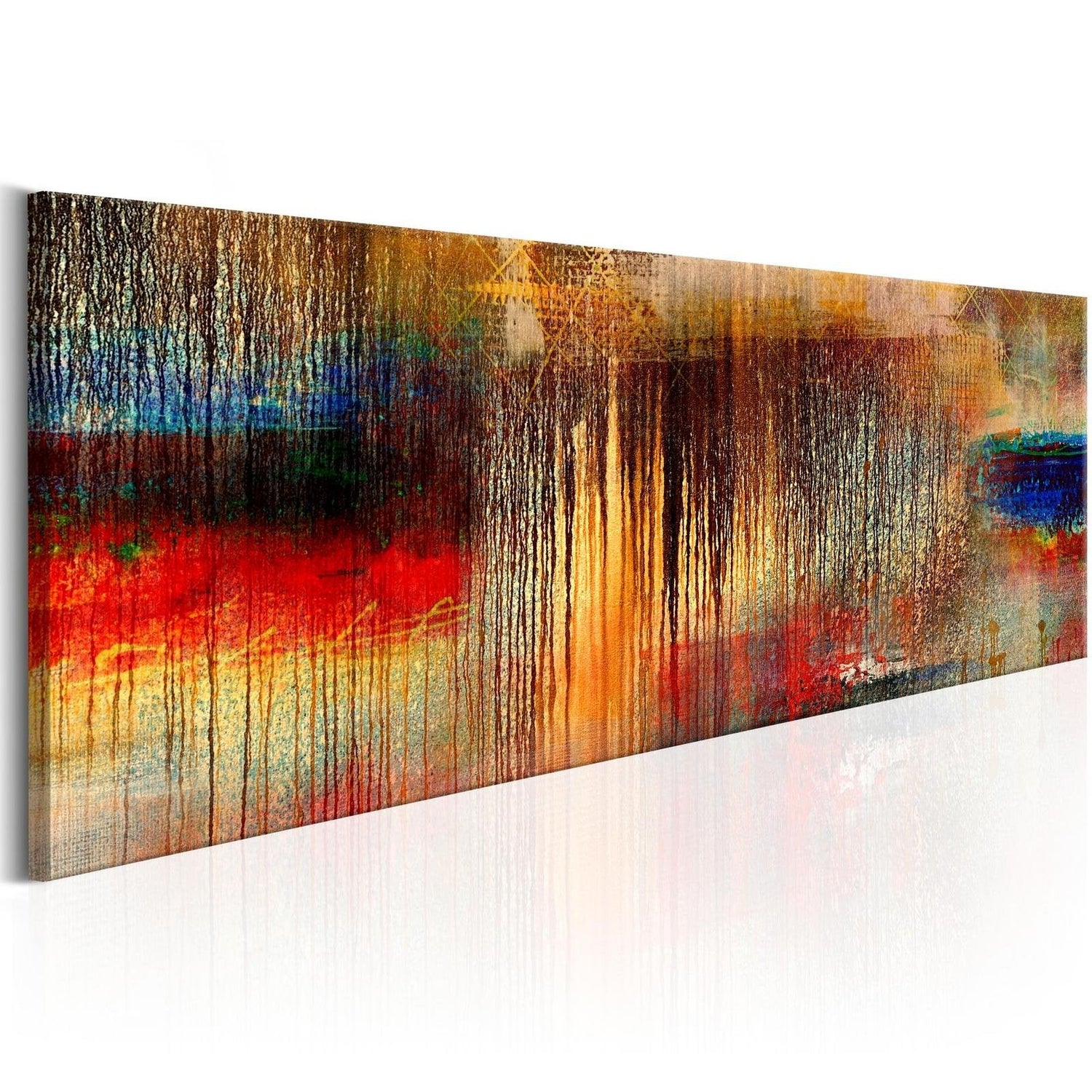 Abstract Stretched Canvas Art - Autumn Rain-Tiptophomedecor