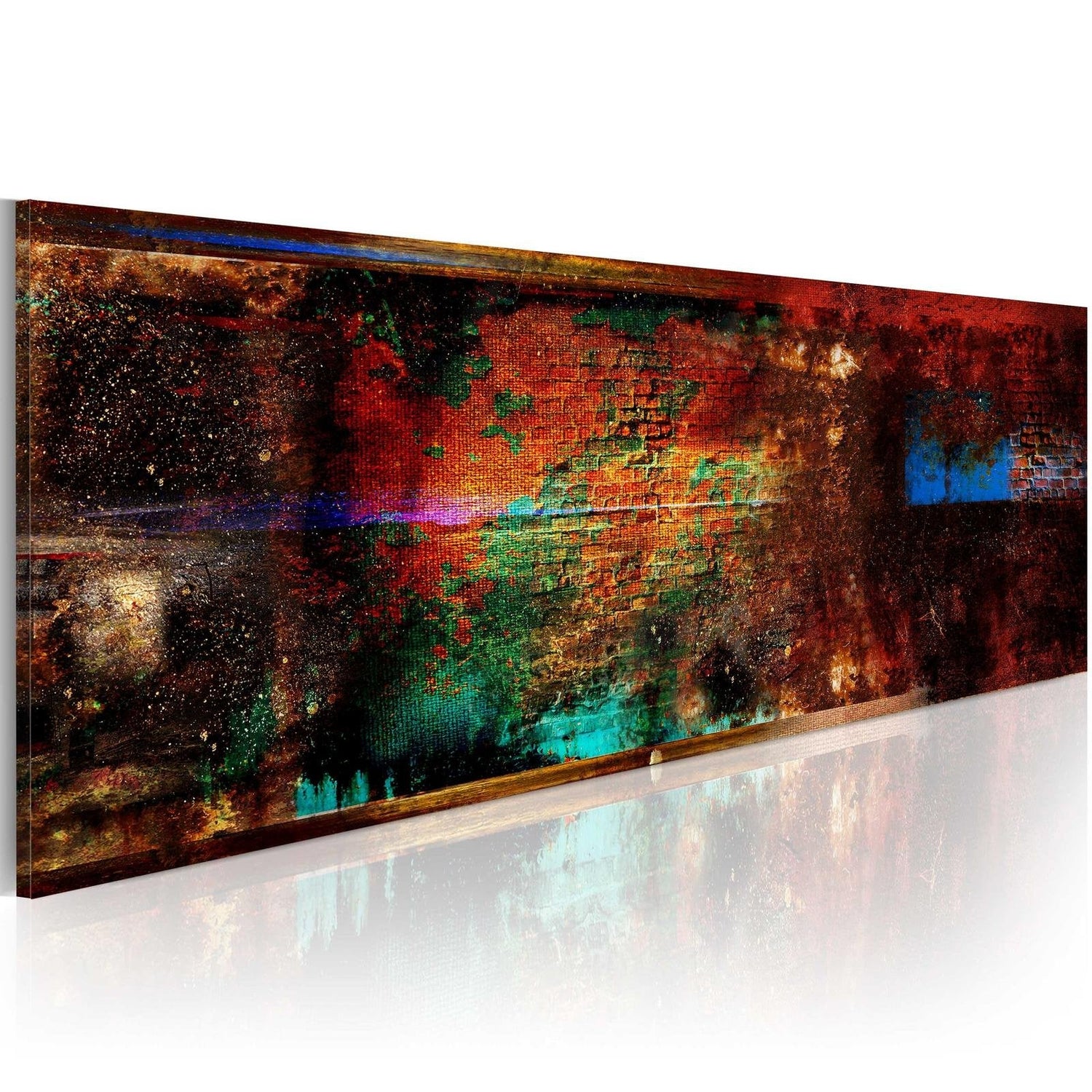 Abstract Stretched Canvas Art - Autumn Song-Tiptophomedecor