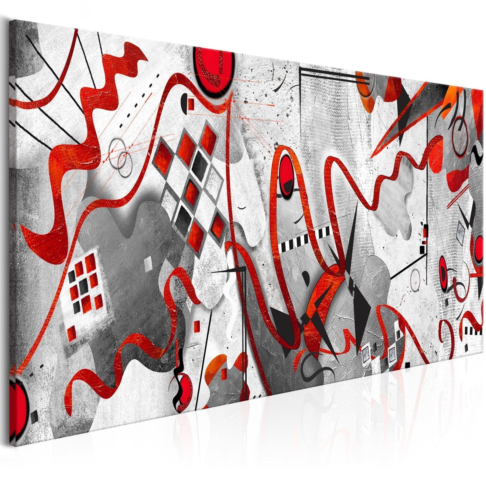 Abstract Stretched Canvas Art - Between Waves Narrow-Tiptophomedecor