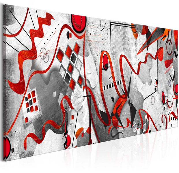 Abstract Stretched Canvas Art - Between Waves Narrow-Tiptophomedecor