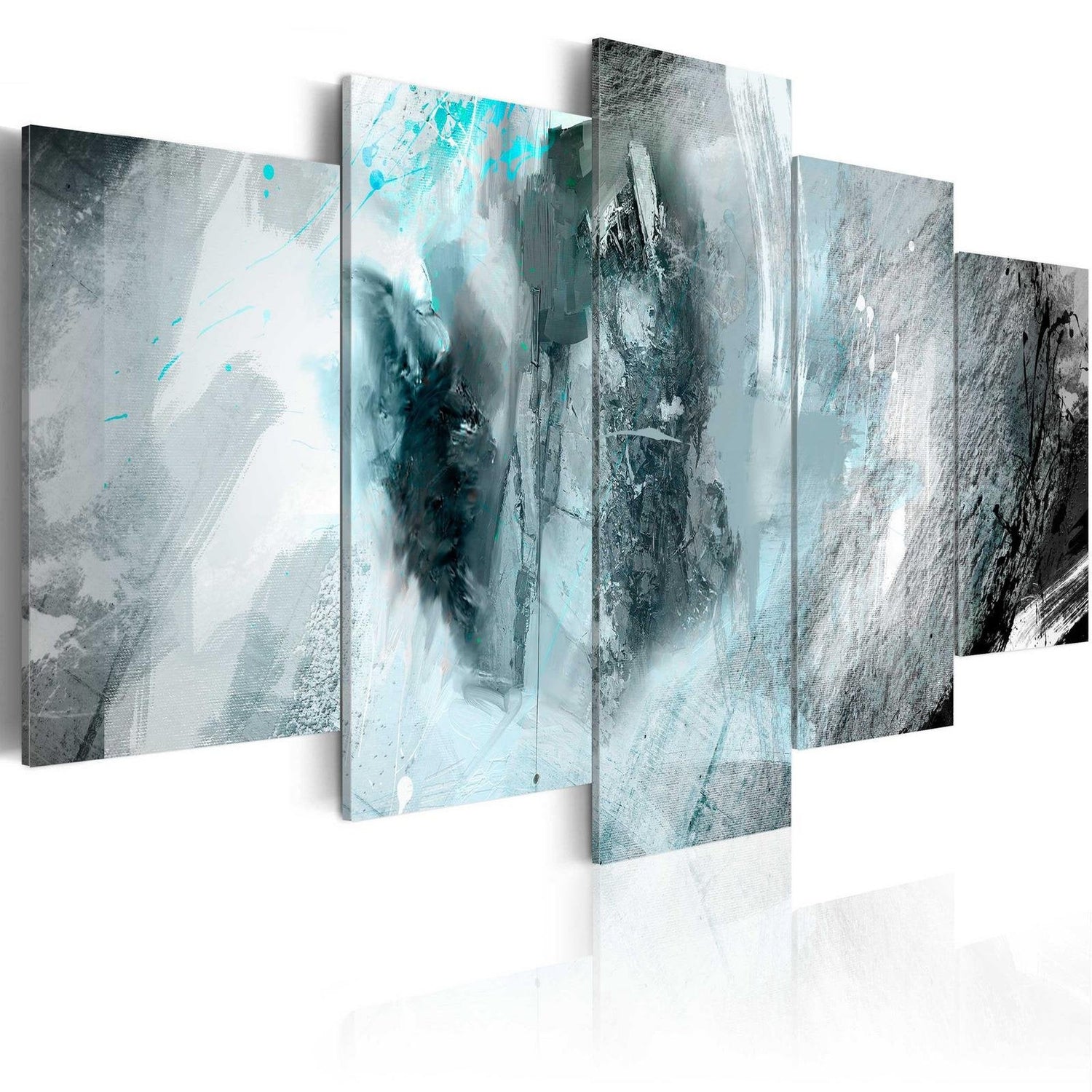 Abstract Stretched Canvas Art - Blue Moon-Tiptophomedecor