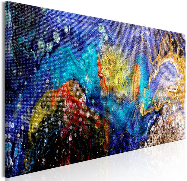 Abstract Stretched Canvas Art - Bottom Of The Ocean Narrow-Tiptophomedecor