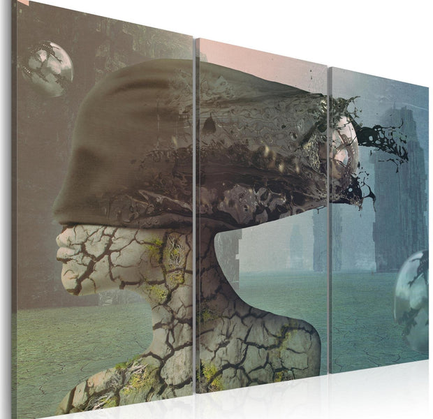 Abstract Stretched Canvas Art - Brainstorm-Tiptophomedecor