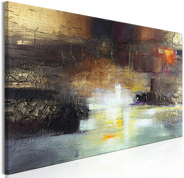 Abstract Stretched Canvas Art - Breath Of Luxury Narrow-Tiptophomedecor