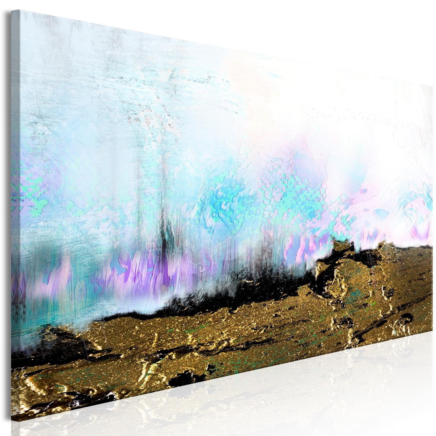 Abstract Stretched Canvas Art - Burned Fields Narrow-Tiptophomedecor