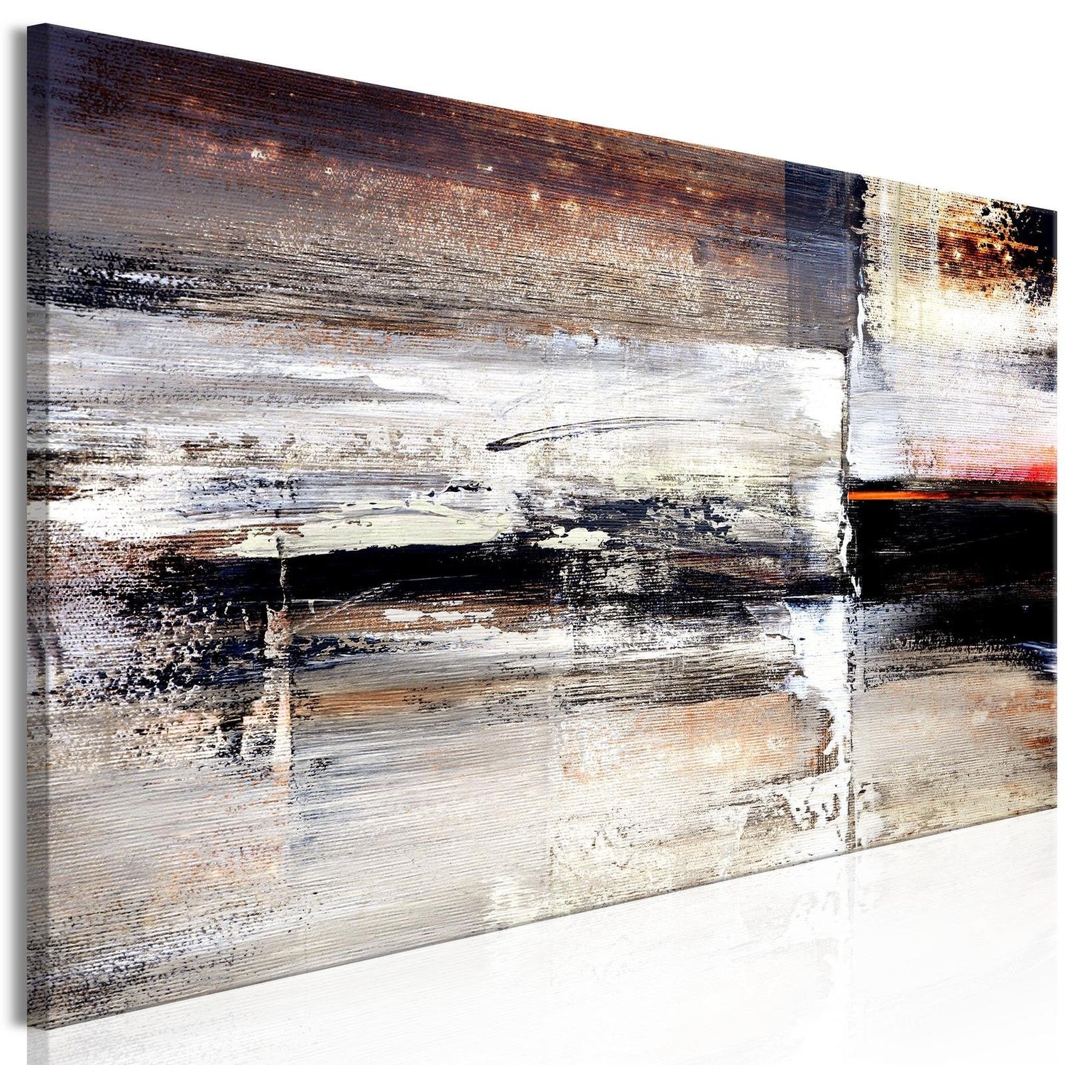 Abstract Stretched Canvas Art - Calm Hum Narrow-Tiptophomedecor