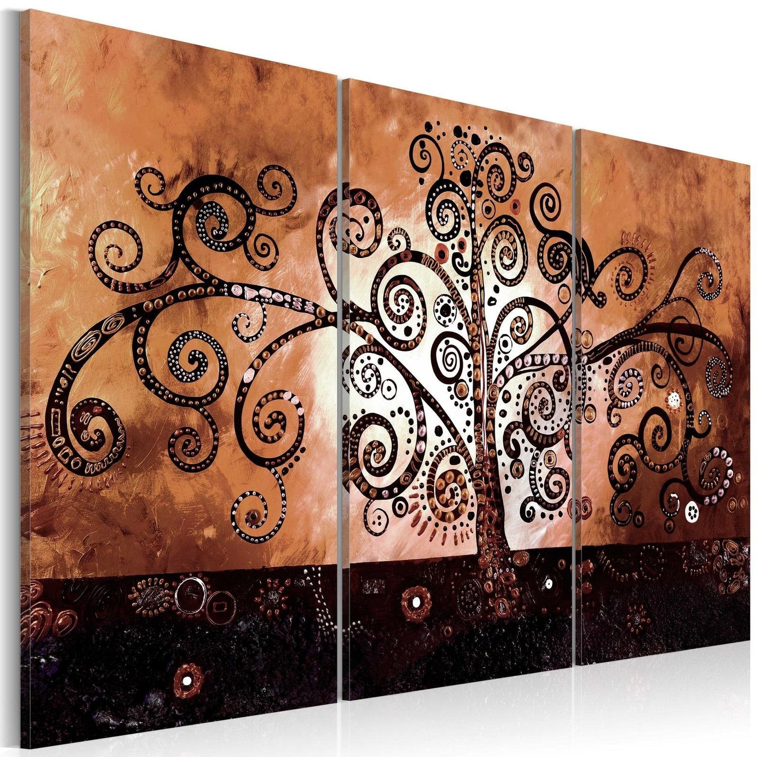 Abstract Stretched Canvas Art - Chocolate Magic-Tiptophomedecor