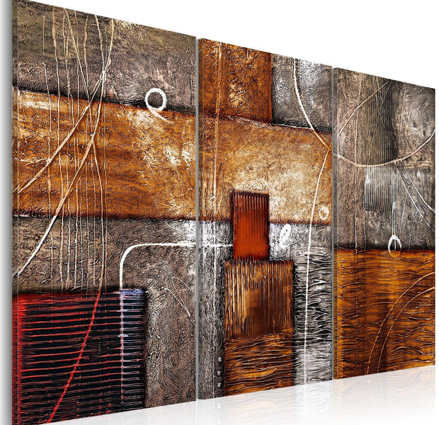 Abstract Stretched Canvas Art - City Streets-Tiptophomedecor