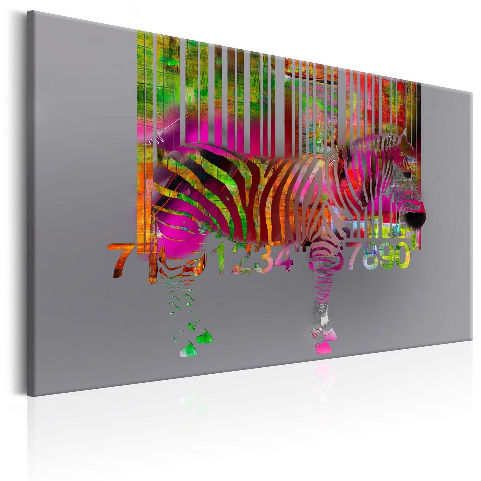 Abstract Stretched Canvas Art - Code Of Zebra-Tiptophomedecor