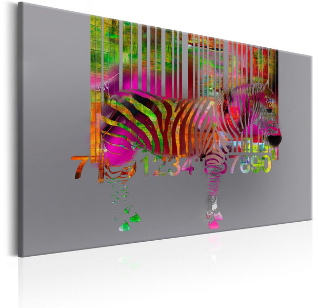 Abstract Stretched Canvas Art - Code Of Zebra-Tiptophomedecor