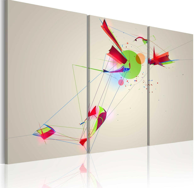 Abstract Stretched Canvas Art - Colors & Shapes-Tiptophomedecor